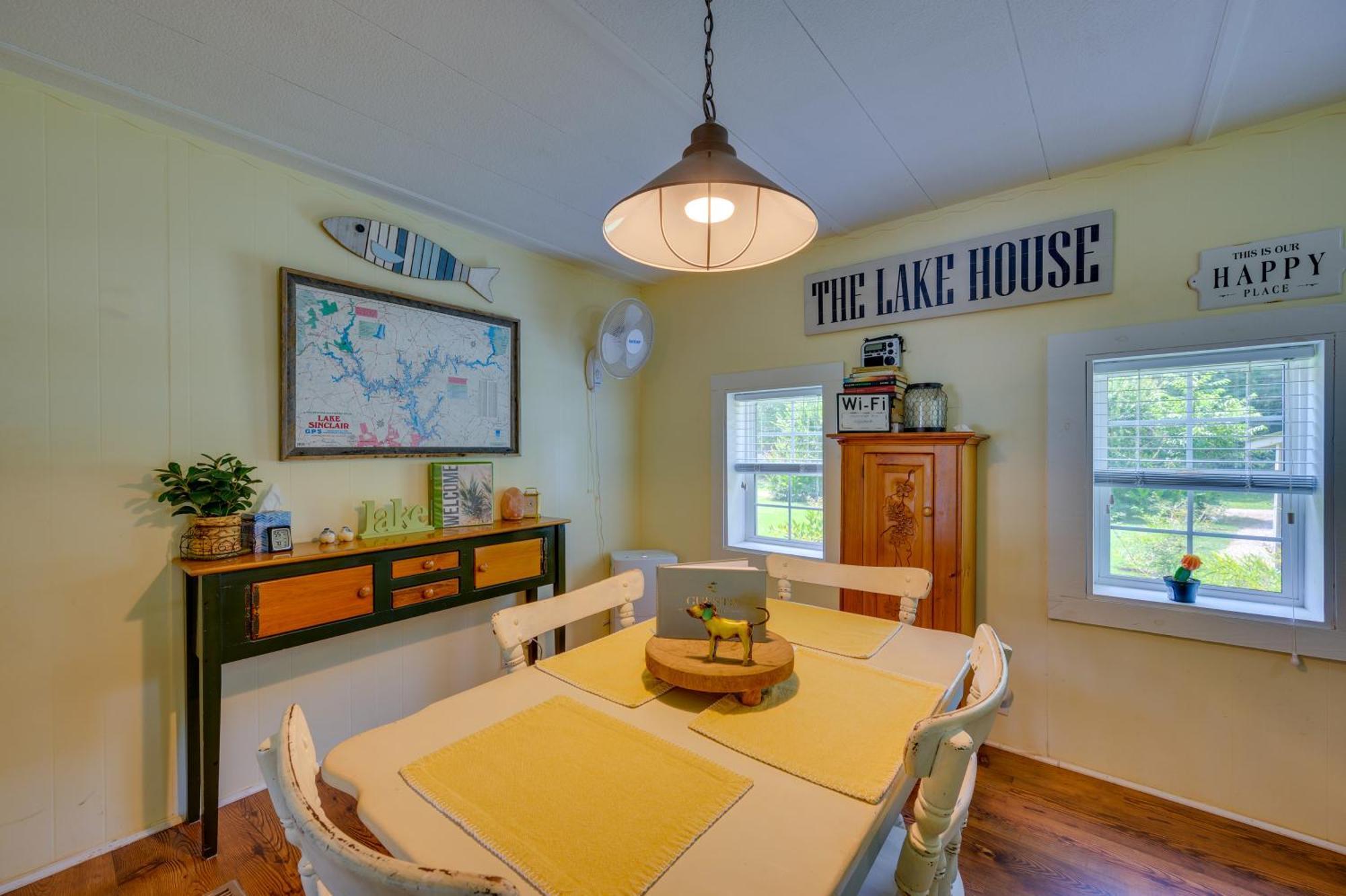 Lake Sinclair Crooked Creek Cottage With Fire Pit! Eatonton Exterior foto